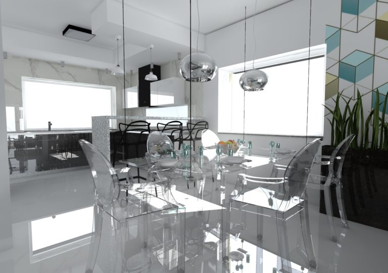 Read more about the article Jadalnia w domu jednorodzinnym, Siadło Dolne, 2016