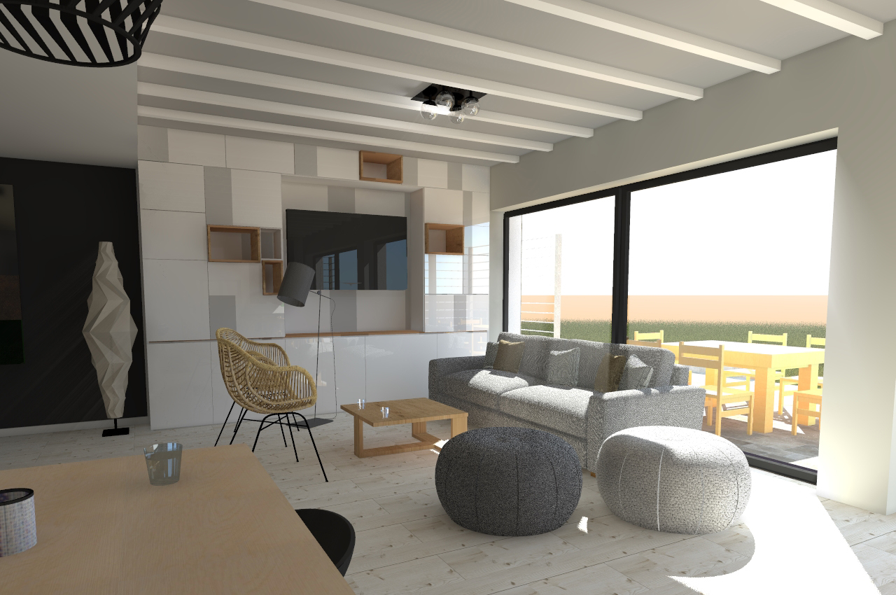 You are currently viewing Salon w domu jednorodzinnym, Dobra koło Szczecina, 2015