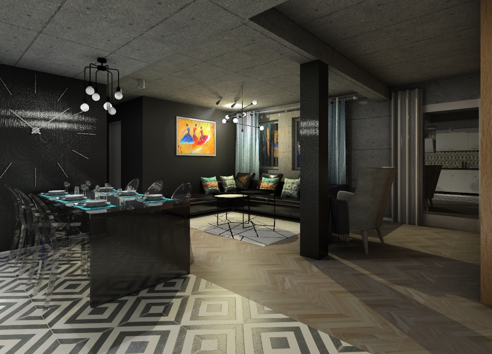 You are currently viewing Salon w mieszkaniu w Szczecinie, 2017