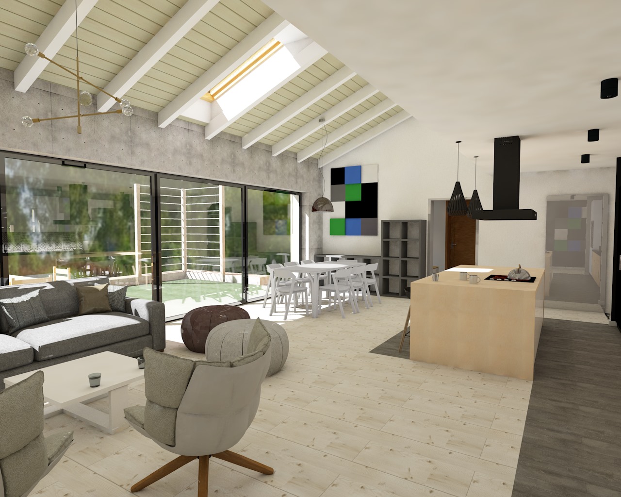 You are currently viewing Jadalnia w domu jednorodzinnym, Dobra koło Szczecina, 2015