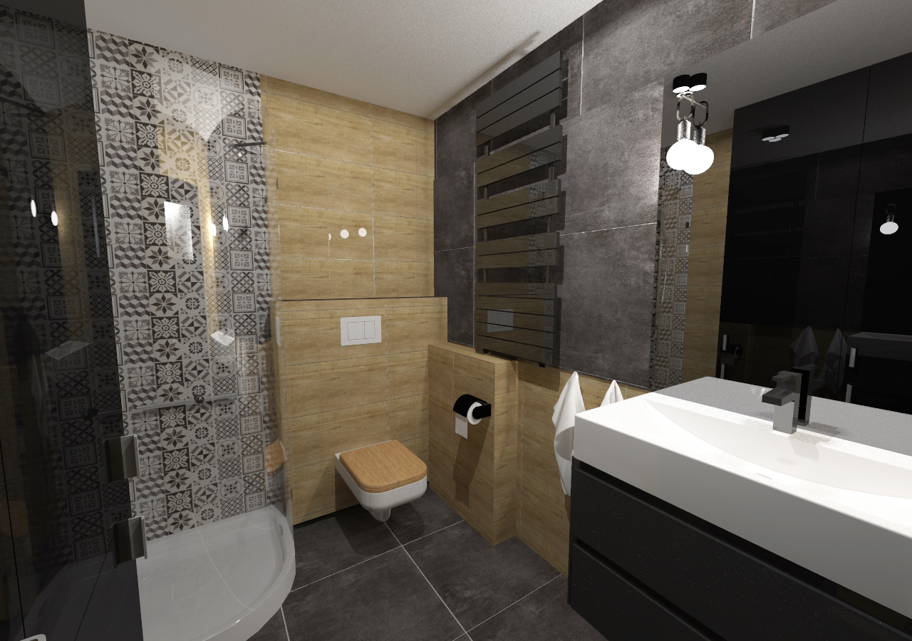 You are currently viewing Łazienka w małym biurze księgowym, Szczecin, 2016