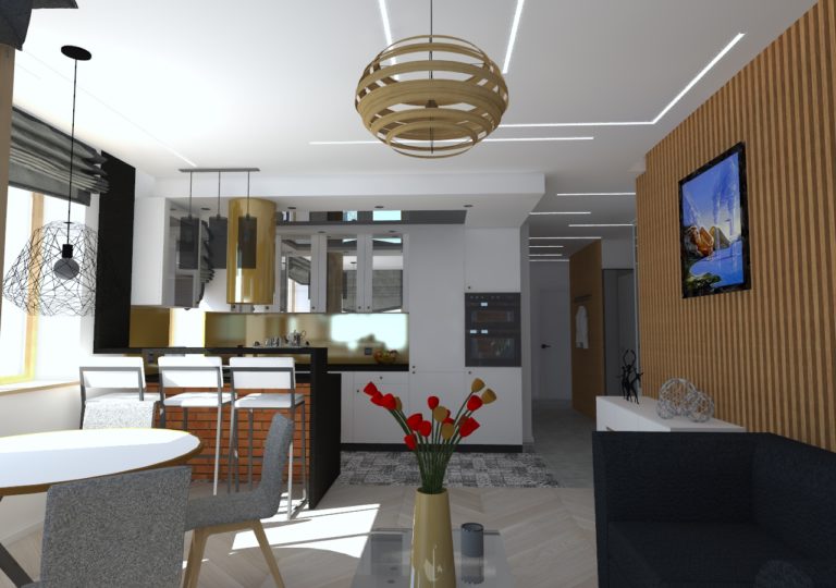 Read more about the article Kuchnia w mieszkaniu w Szczecinie, Żelechowa, 2018