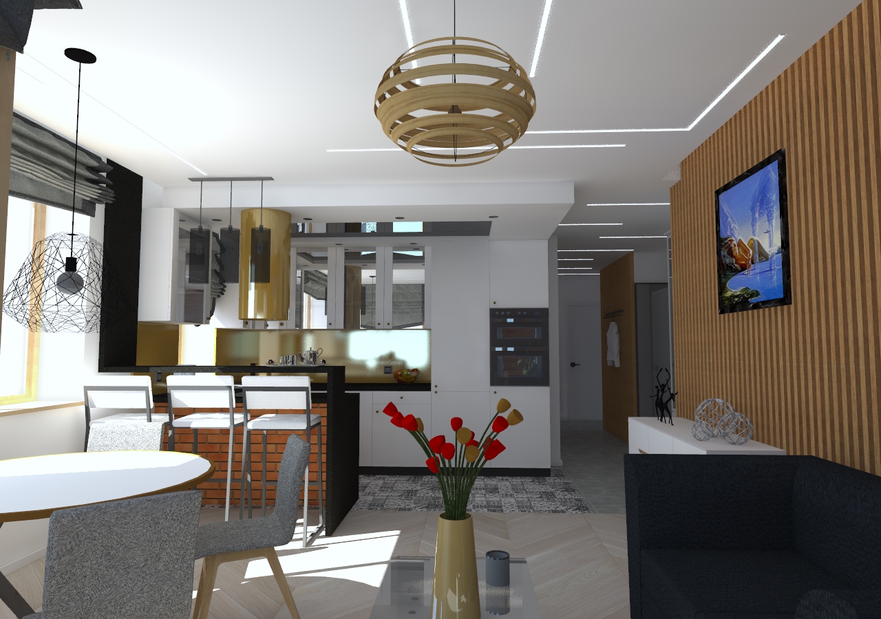 You are currently viewing Kuchnia w mieszkaniu w Szczecinie, Żelechowa, 2018