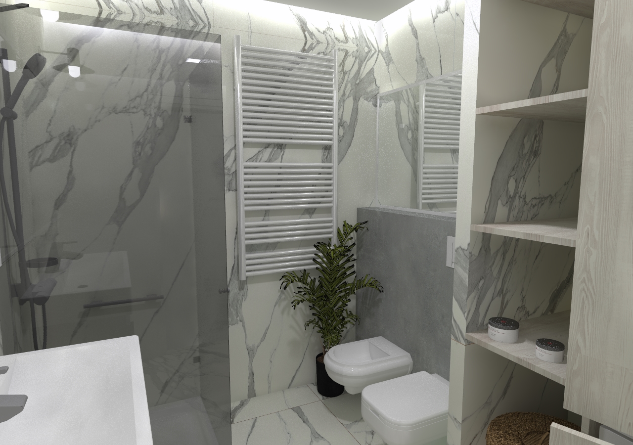 You are currently viewing Łazienka w mieszkaniu w Szczecinie, Żelechowa, 2018