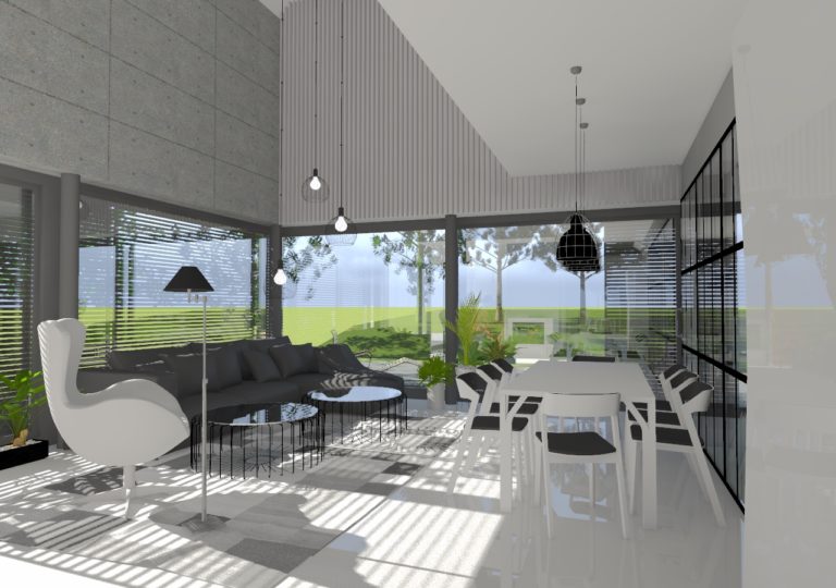 Read more about the article Salon w domu jednorodzinnym, Szczecin, 2015