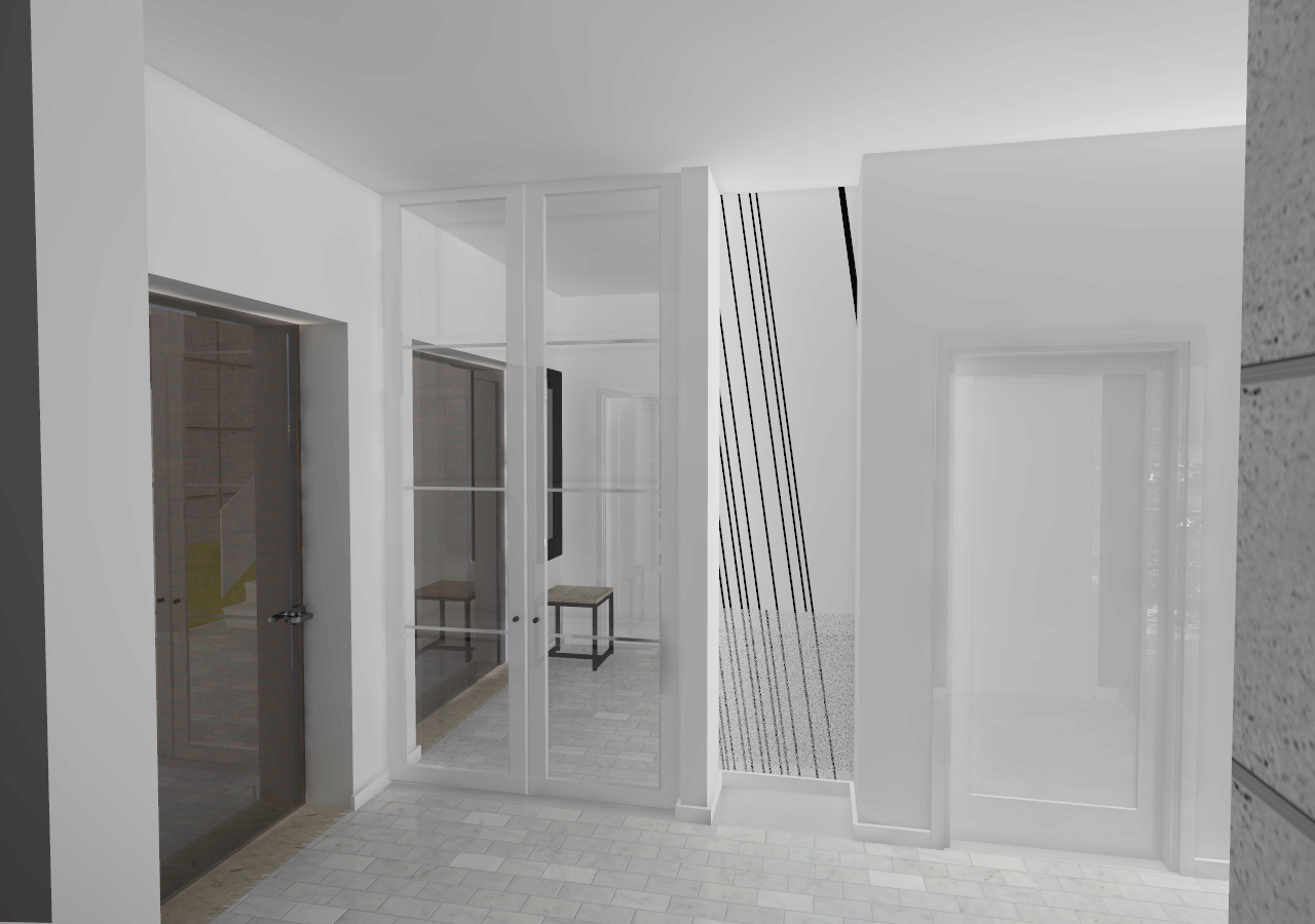 You are currently viewing Korytarz w domu jednorodzinnym, Szczecin, 2015