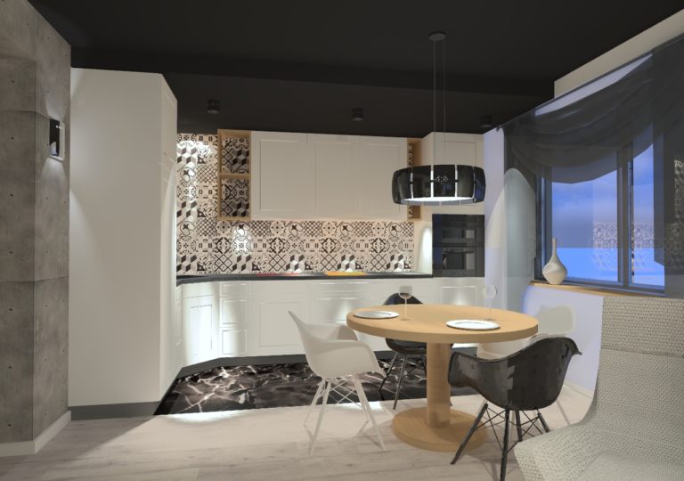 Read more about the article Jadalnia w mieszkaniu na Kępie Parnickiej w Szczecinie, 2016