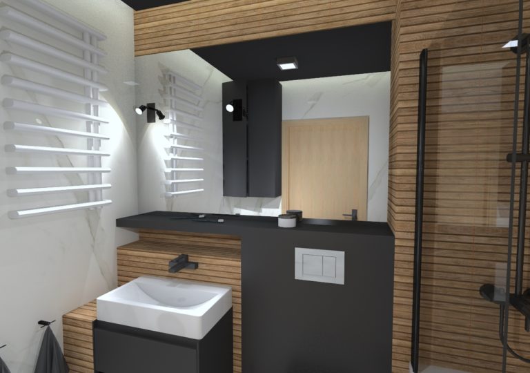 Read more about the article Łazienka w mieszkaniu w Szczecinie, Kępa Parnicka, 2017