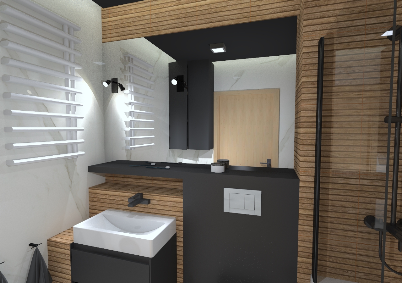 You are currently viewing Łazienka w mieszkaniu w Szczecinie, Kępa Parnicka, 2017