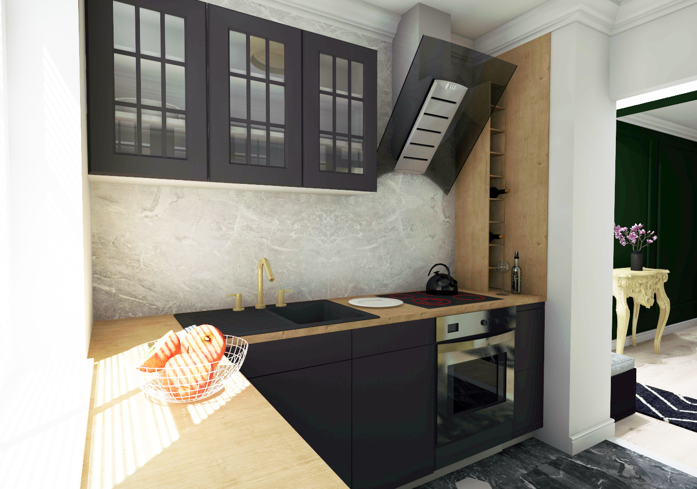 You are currently viewing Kuchnia w mieszkaniu w Szczecinie, Pogodno, 2018