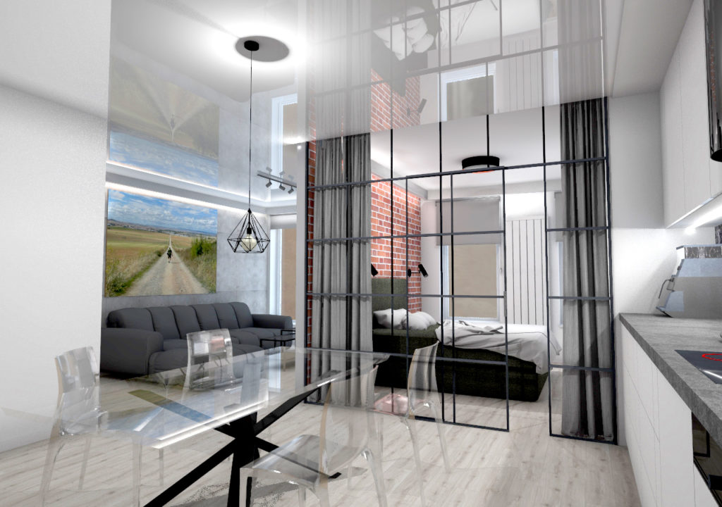 Projekt nowoczesnego wnętrza mieszkania